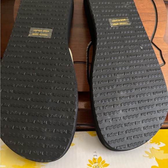 Yellow Box Jello Elegant Black Flip-Flops with Rhinestone Detailing - Picture 4 of 4